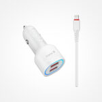 Fast Car Charger Power Iphone 17W Dual USB ICONIX IC-CC1714